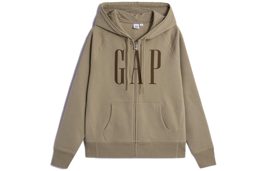 GAP Logo Print Fleece Hooded Sweatshirt Women's