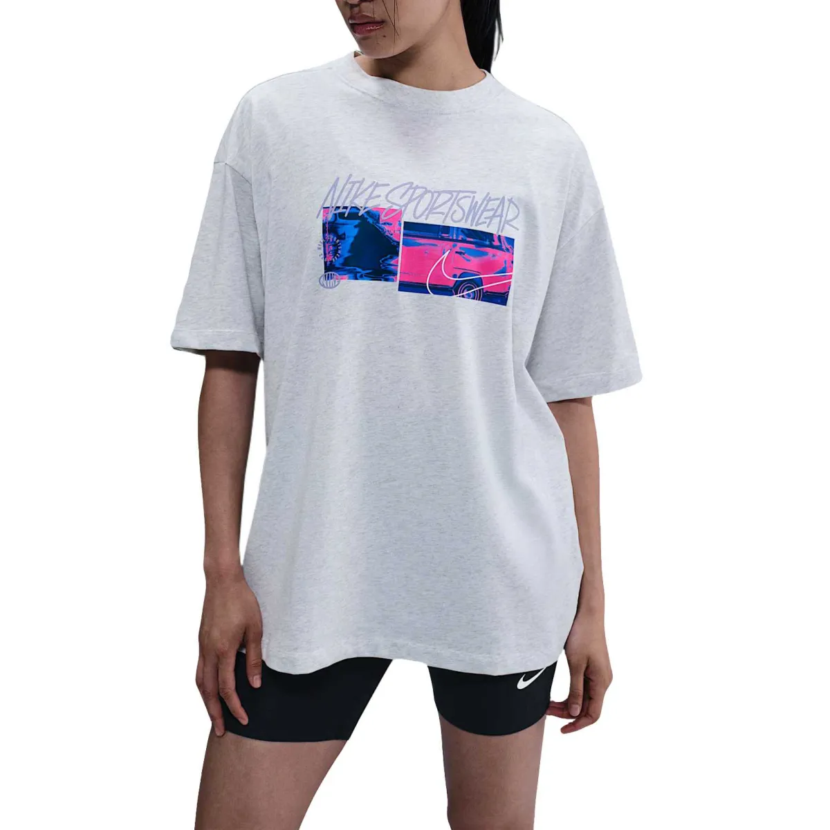 Nike Sportswear Regular T Shirt Women's White Purple