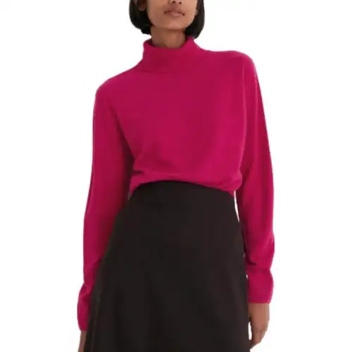 UNIQLO Knitwear Women's 12 Peach Pink Turtleneck Moderate Other