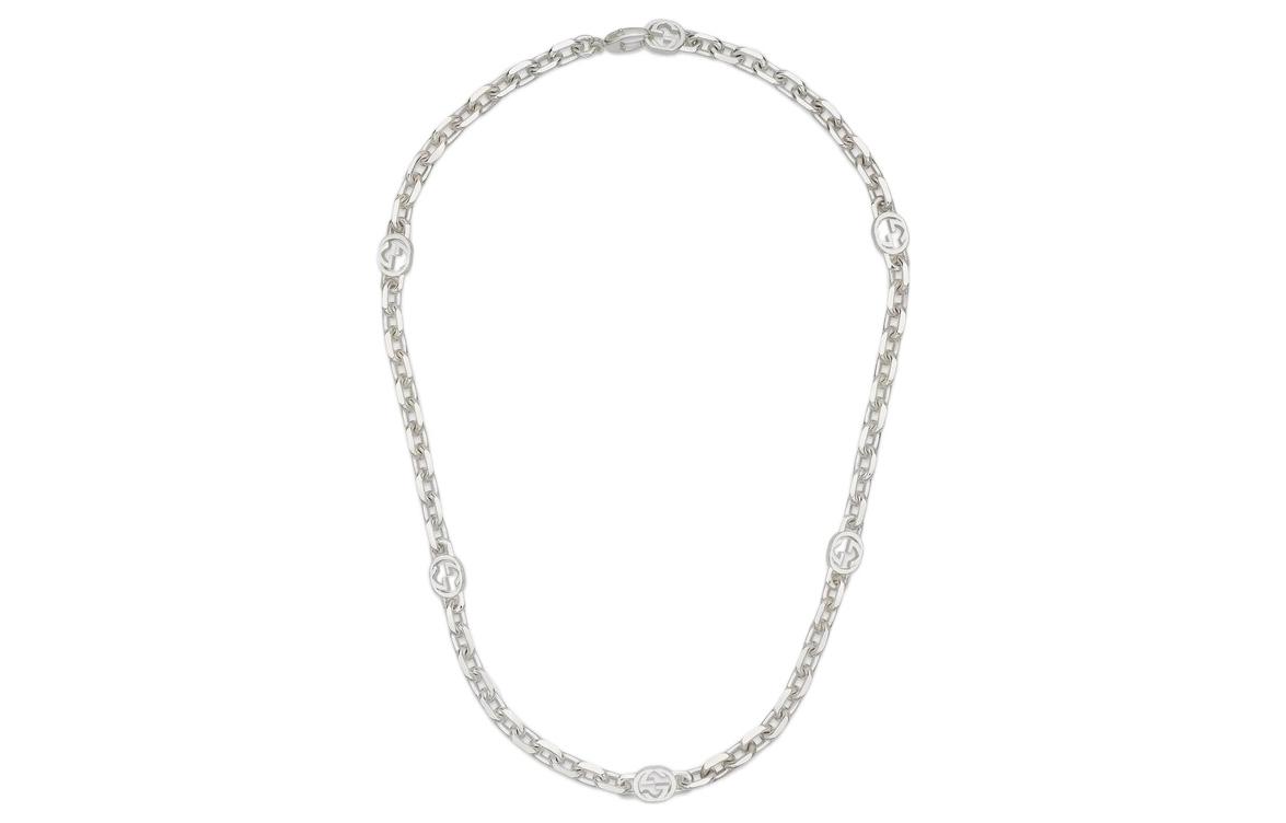 Женское necklace Gucci Interlocking (серебряное)