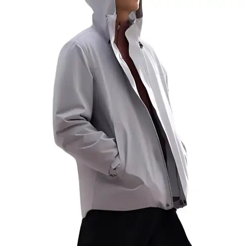 Anta Waterproof And Windproof To Keep Warm Windbreaker Jacket Men's Cloud Gray