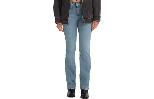 Levis Jeans Women's Sky Blue Moderate Straight Fit Pants