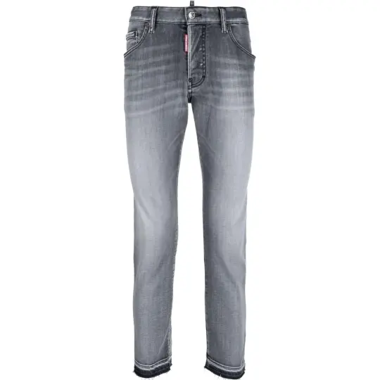 Dsquared2 Logo Patch Cropped Jeans