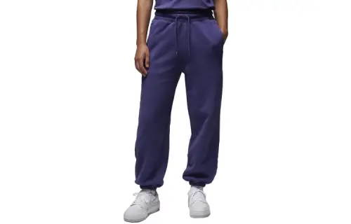 Jordan Flight Knitted Sweatpants Women's Purple Moderate Cuffed Pants