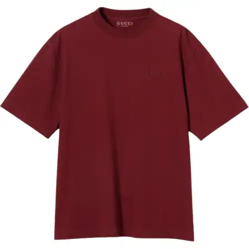 GUCCI Cotton Jersey T shirt With Embroidery