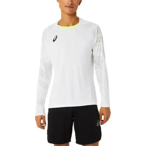 Asics Graphic Long Sleeve Soccer Jersey Men's White