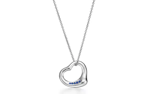 Tiffany & CO. sterling silver Open Heart necklace