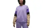 Jordan Brooklyn Sweatshirts Women's Purple Crew Neck Moderate Regular