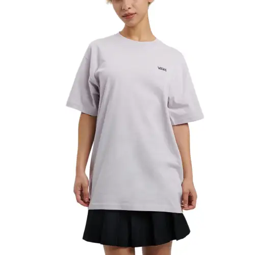 Vans Left Chest Logo T Shirt Women's Light Purple/Black