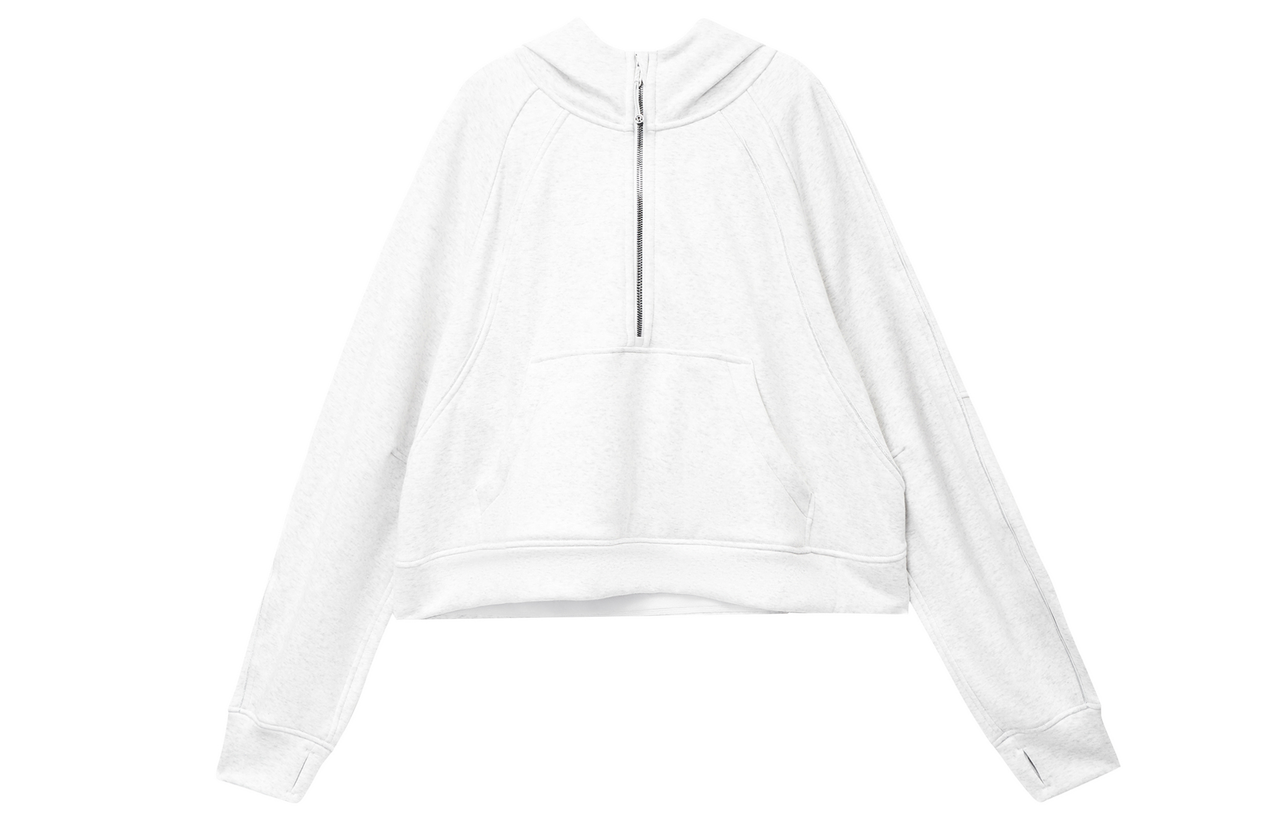 Lululemon Scuba Series Oversized Half-Zip Hoodie Plush solid color casual hooded pullover half-zip half-cardigan sweatshirt for women