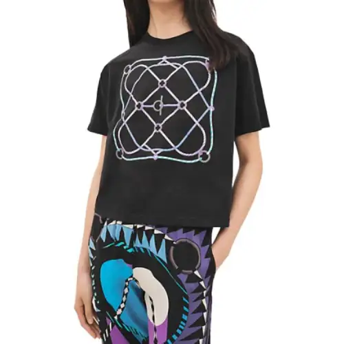 HERMES Drop Shoulder Sleeve T Shirt Women's