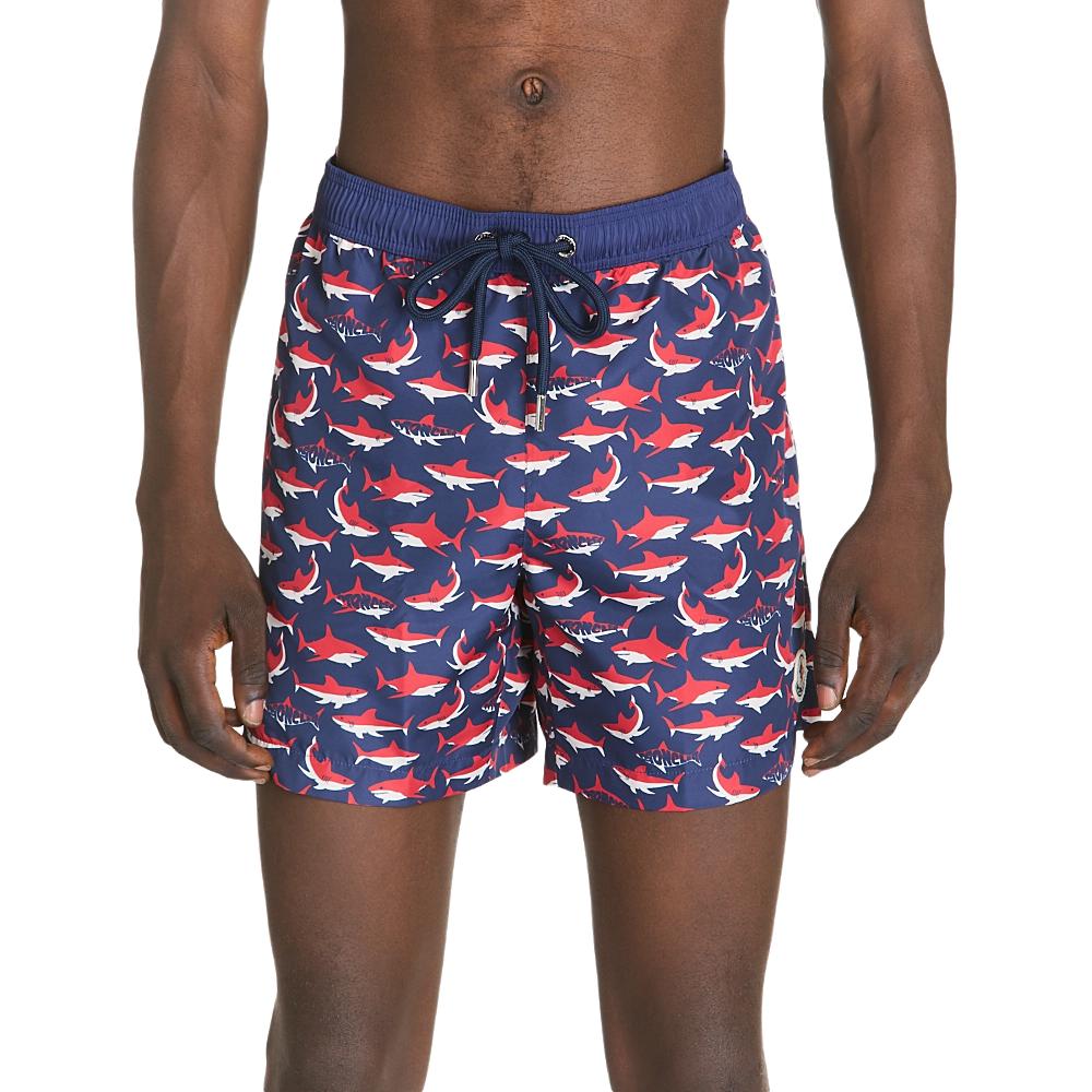 Moncler shark-print swim shorts