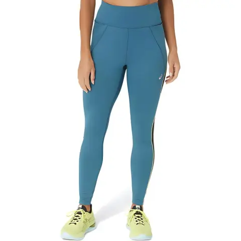 Asics Mesh Panel Training Tight Leggings Women's Blue