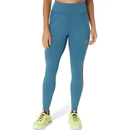 Asics Mesh Panel Training Tight Leggings Women's Blue