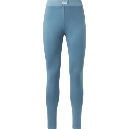 Reebok Knitted Sweatpants Women's Blue Moderate Slim Fit Pants