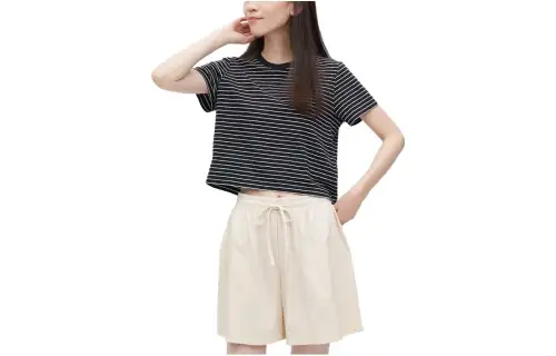 UNIQLO Casual Shorts Women's Light Beige Thin