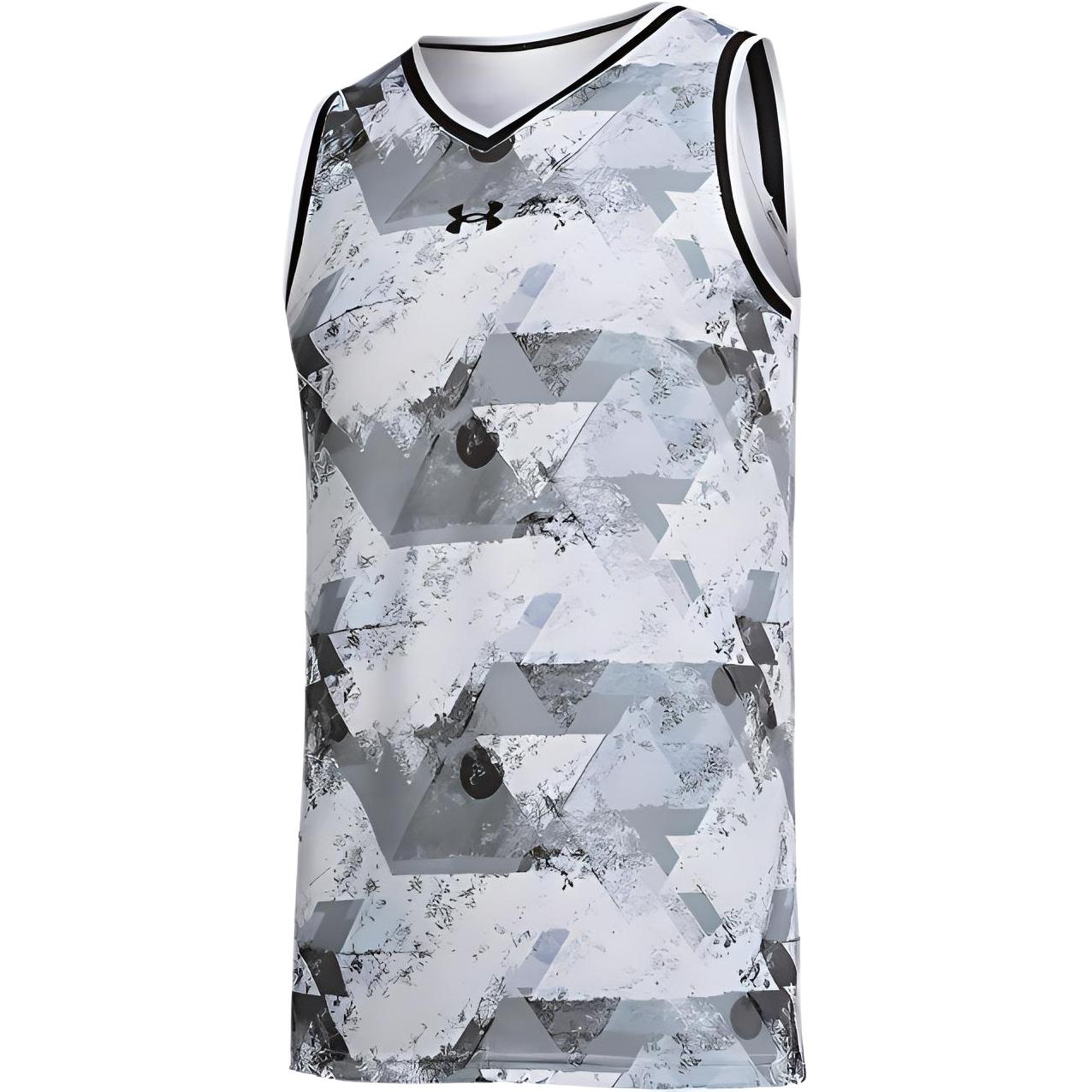 Under Armour Basketball knitted white vest for training