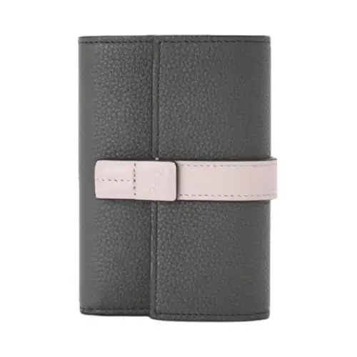 LOEWE Calfskin Wallet Women's Gray