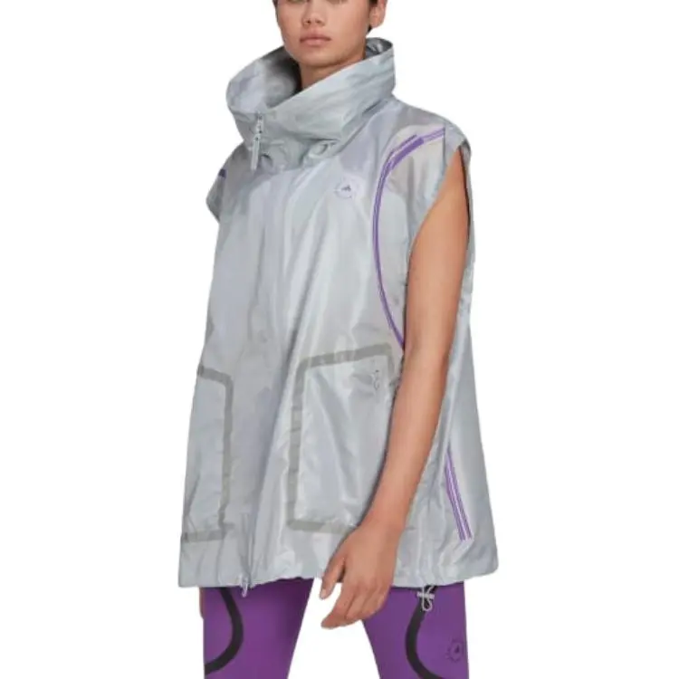 Adidas By STELLA MCCARTNEY TRUEPACE RUNNING GILET Vest Women's Transparent Agate