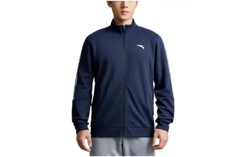 ANTA Jackets Men's Blue Stand Collar Moderate Other