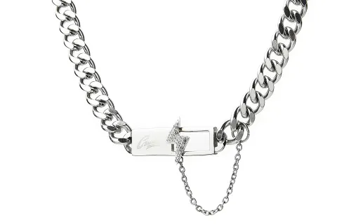 Guuka Stainless Steel Necklaces Unisex Silver