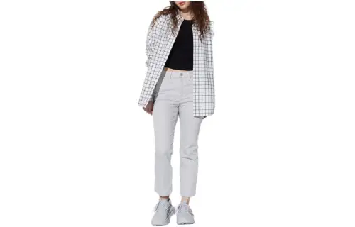 UNIQLO Jeans Women's Gray Moderate Straight Fit Pants