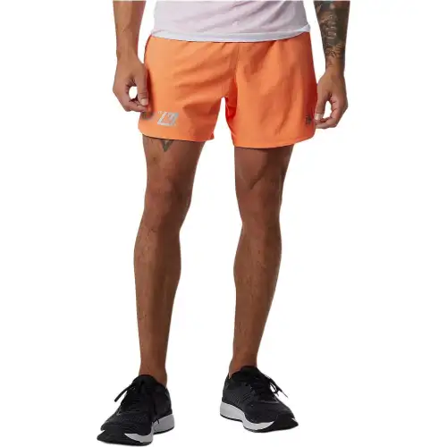 New Balance Impact Run 5 Inch Casual Shorts Men's Vivid Orange
