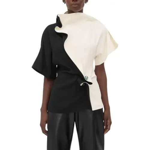 Bottega Veneta FW24 T Shirt Women's Black White