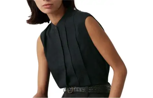 UNIQLO Vests Women's Black Crew Neck Moderate Other