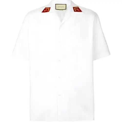 GUCCI Shirts Men's White Lapel Moderate Other