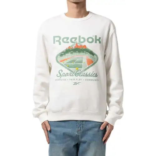 Reebok T Shirts Women's White Crew Neck Moderate