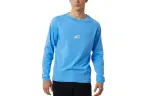 New Balance T Shirts Men's Blue Crew Neck Moderate Straight Fit