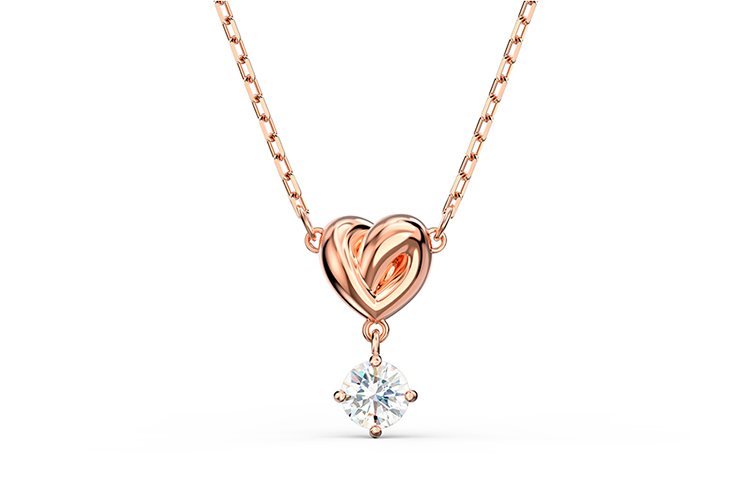 Женская подвеска Swarovski Lifelong Heart (белая)