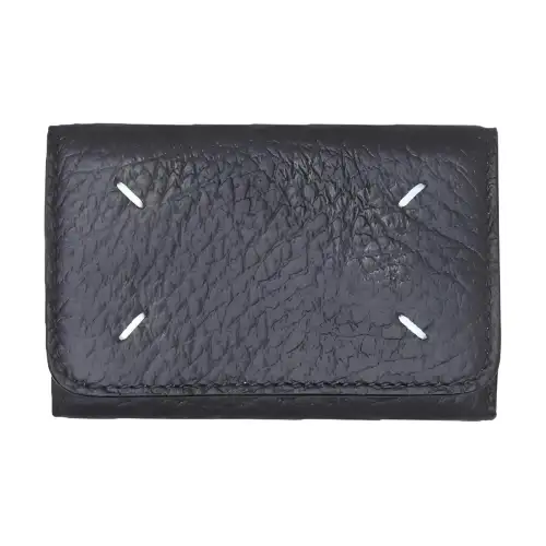 Maison Margiela Calfskin Card Holder, Wallet Women's Black