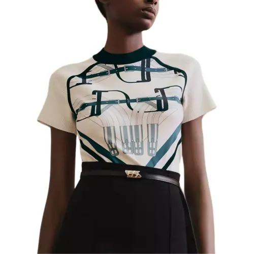 HERMES T Shirt Women's Natural White