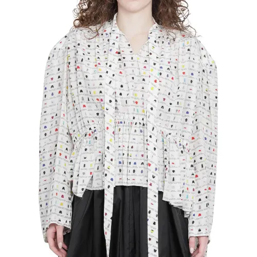 Balenciaga Shirts Women's White Moderate Hawaii