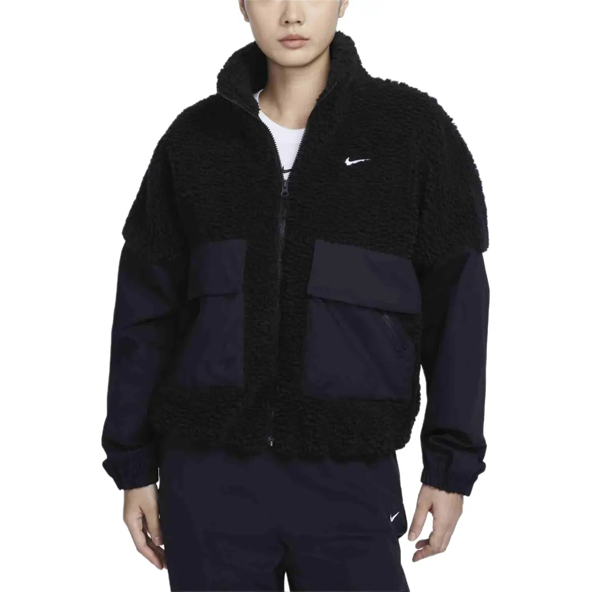 Nike Sportswear Velvet feel Coat Women's Black/White