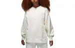 Jordan Sweatshirts Women's White Crew Neck Moderate Regular