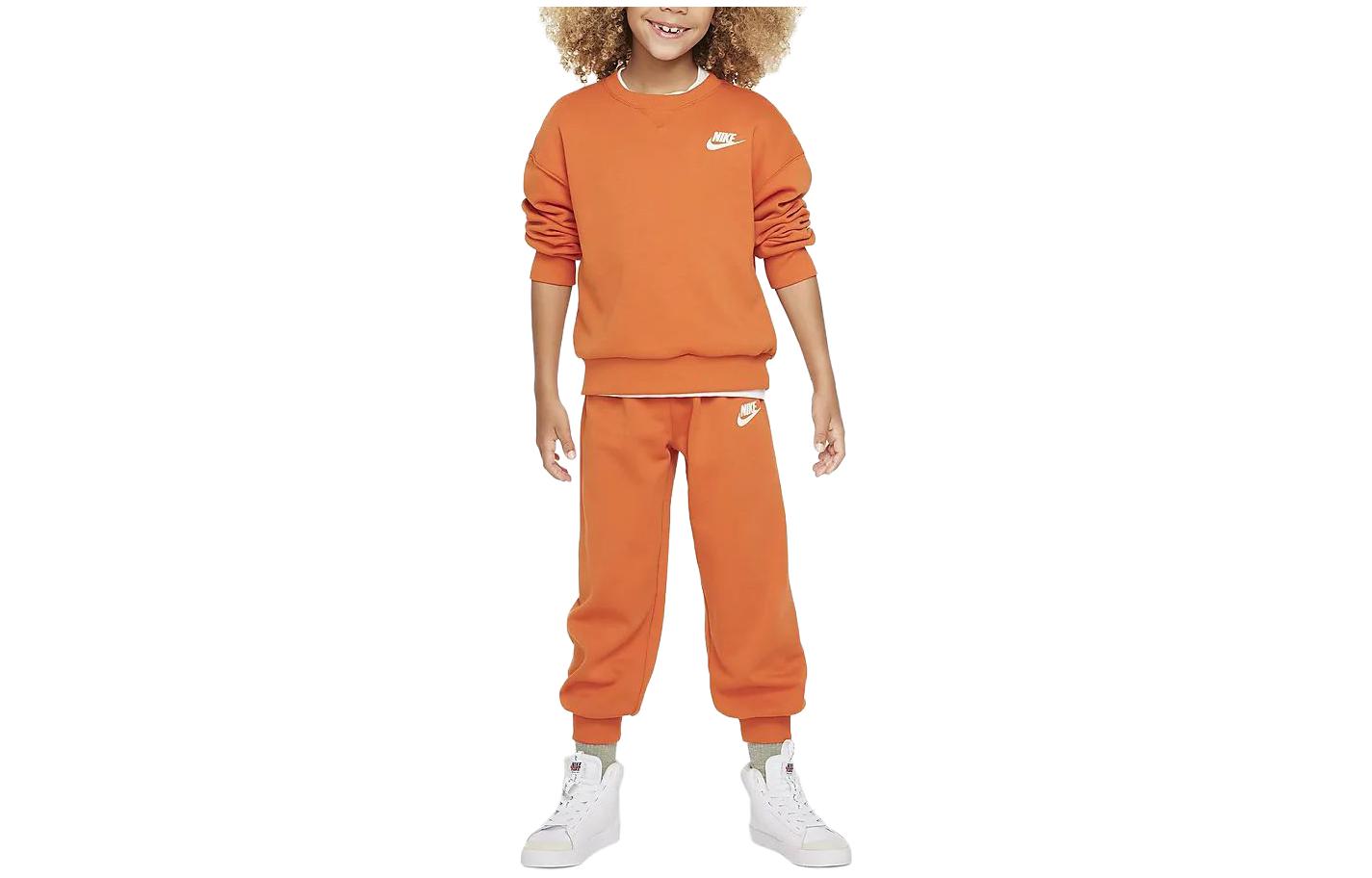 Nike Sports suit, sweatshirt with a round collar, children's long-sleeve, children's clothing, with your logo imprint