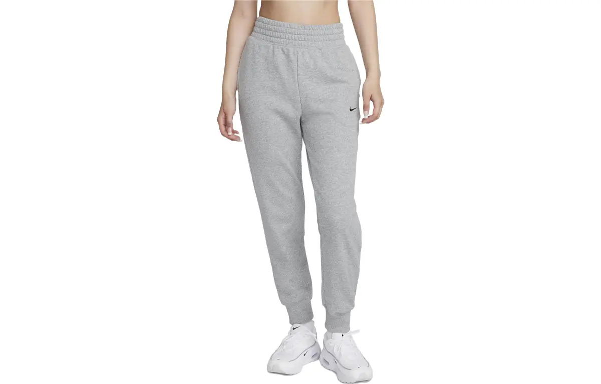 Nike Knitted Sweatpants Women's Dark Gray Moderate Cuffed Pants