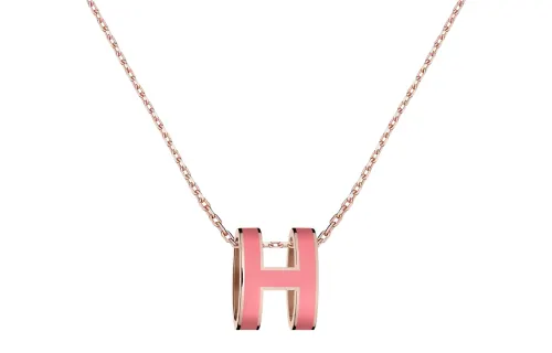 HERMES POP H Gold Plated Necklaces Women's