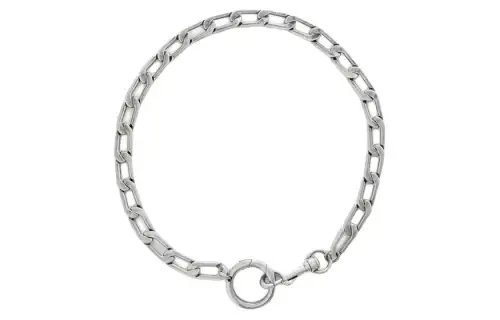 Balenciaga Metal Necklaces Men's Silver