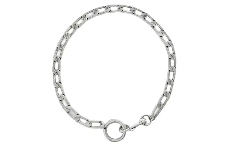 Balenciaga Metal Necklaces Men's Silver