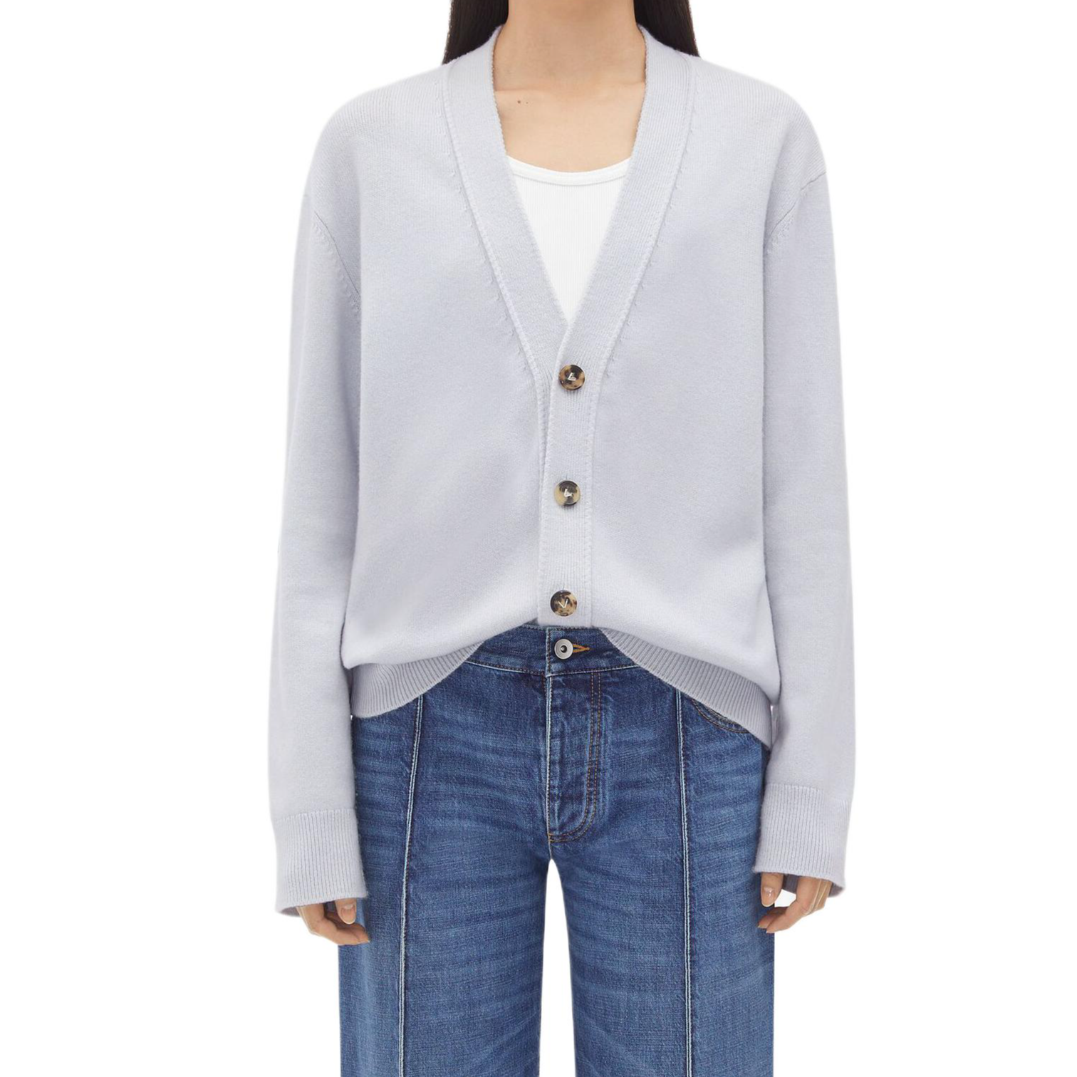 Bottega Veneta Patch Embellished Relaxed Fit Cardigan