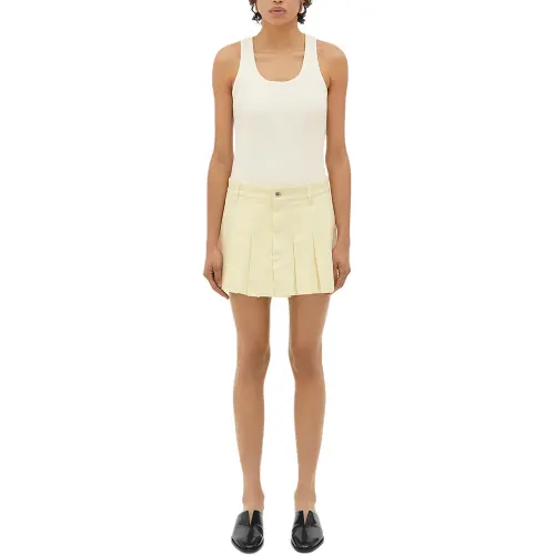 Bottega Veneta SS24 Casual Short Skirts Women's Yellow