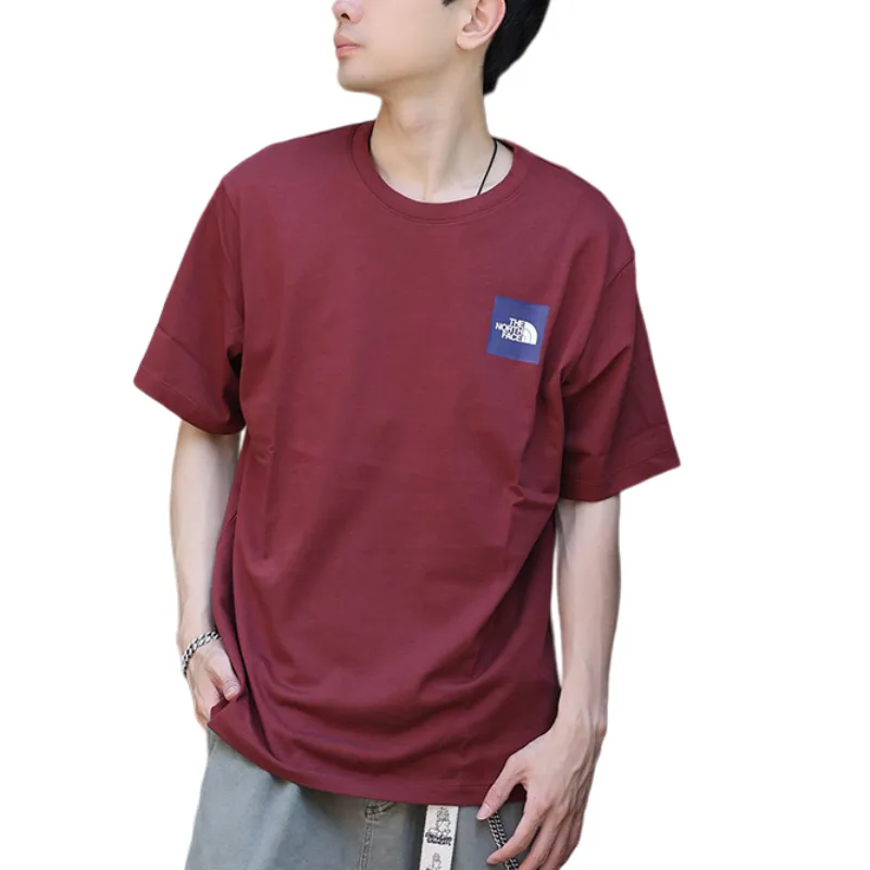 THE NORTH FACE SS25 T Shirt Unisex Burgundy