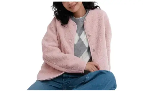UNIQLO Velvet feel Coat Women's Pink