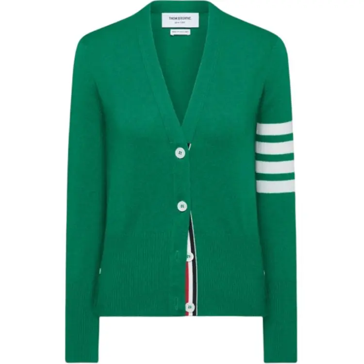 Thom Browne V-neck logo-detail cardigan