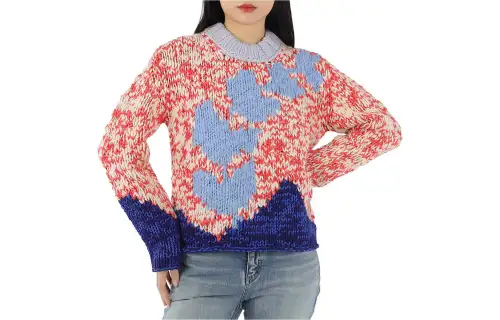Burberry Sweaters Women's Red Crew Neck Moderate Other