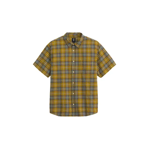 Vans Shirts Men's Yellow Lapel Moderate